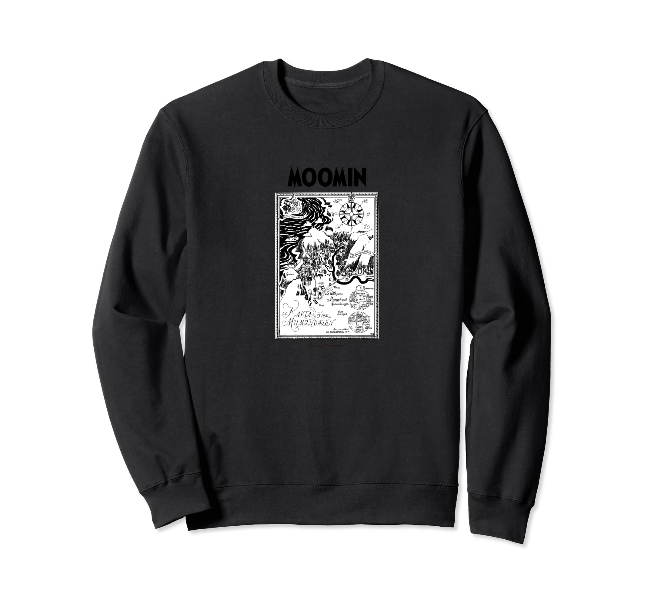 

Moomin Moominvalley Map Sea Sweatshirt