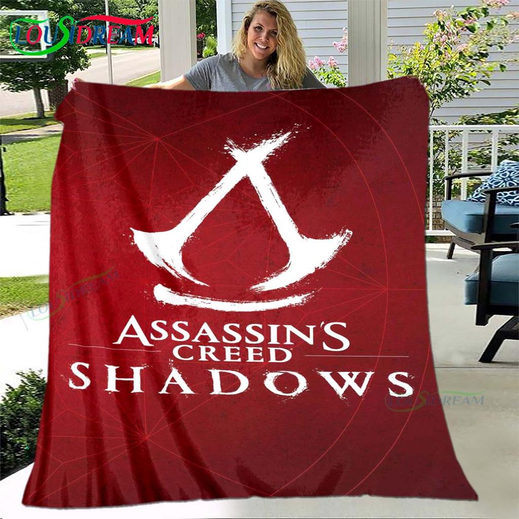Giochi di Moda 3D Coperta A-Assassin's Creed, Coperta Plaid in Flanella per Letto Divano Picnic Ufficio Escursionismo Tempo Libero Riposo Regalo di Compleanno