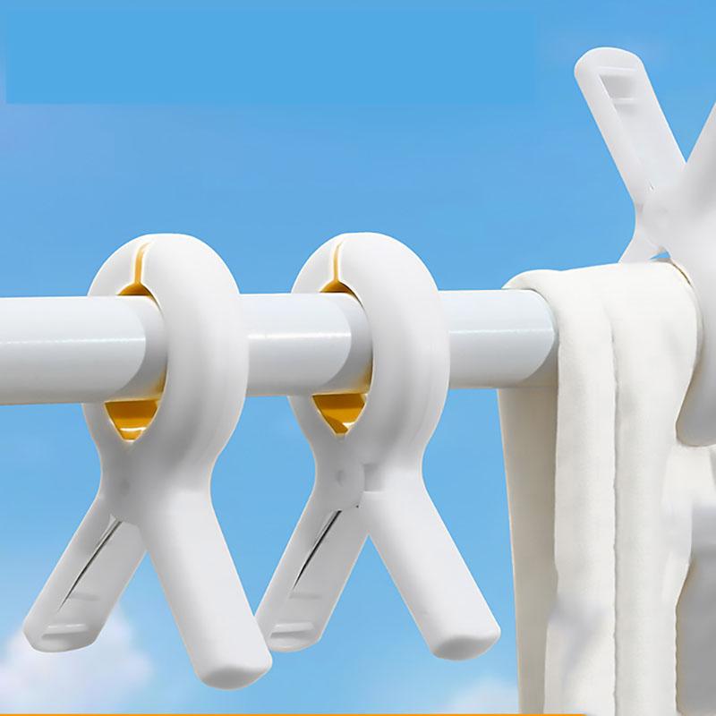5 Pcs/set Large Heavy Duty Plastic Laundry Clips for Windproof Bedding Drying, Non-Slip Hangers for Clothes and Mosquito Nets