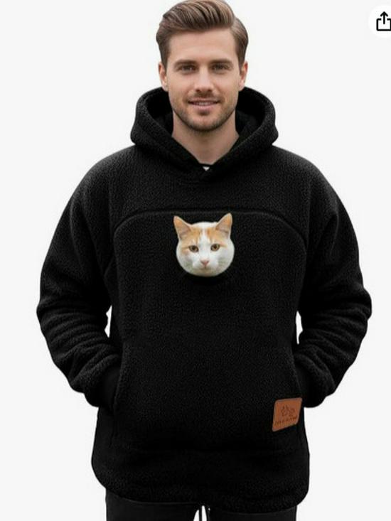 Moletom Casual com Capuz de Lã de Coral Estilo Europeu e Americano Unissex 2025