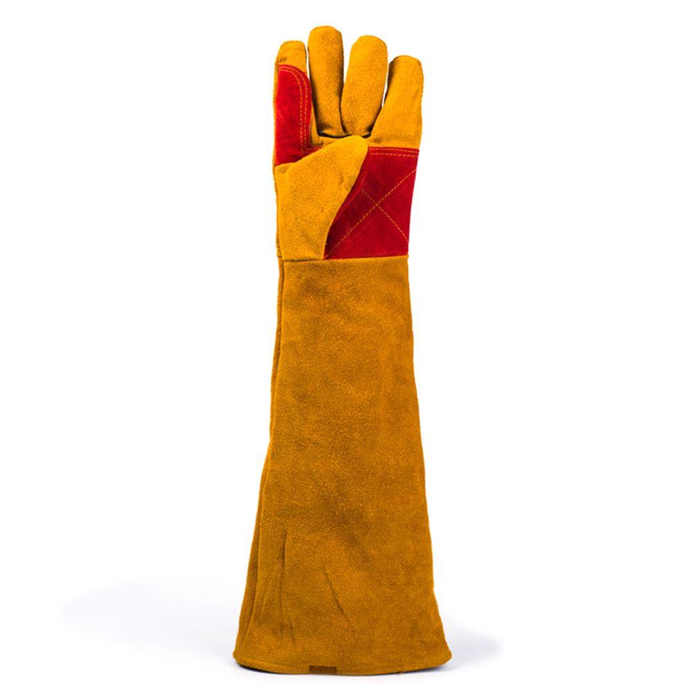 Fire Resistant Animal Handling BBQ Soldering Accessory Welding Gauntlets Works Gloves Welding Glove