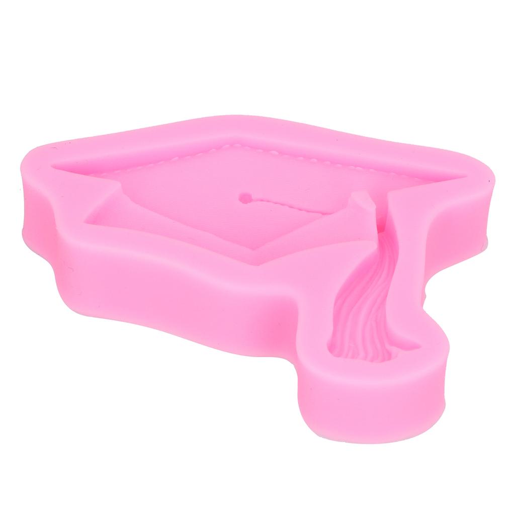 Graduation Hat Shaped Silicone Mold Baking Mold for Fondant Chocolate Cake DecorationPink