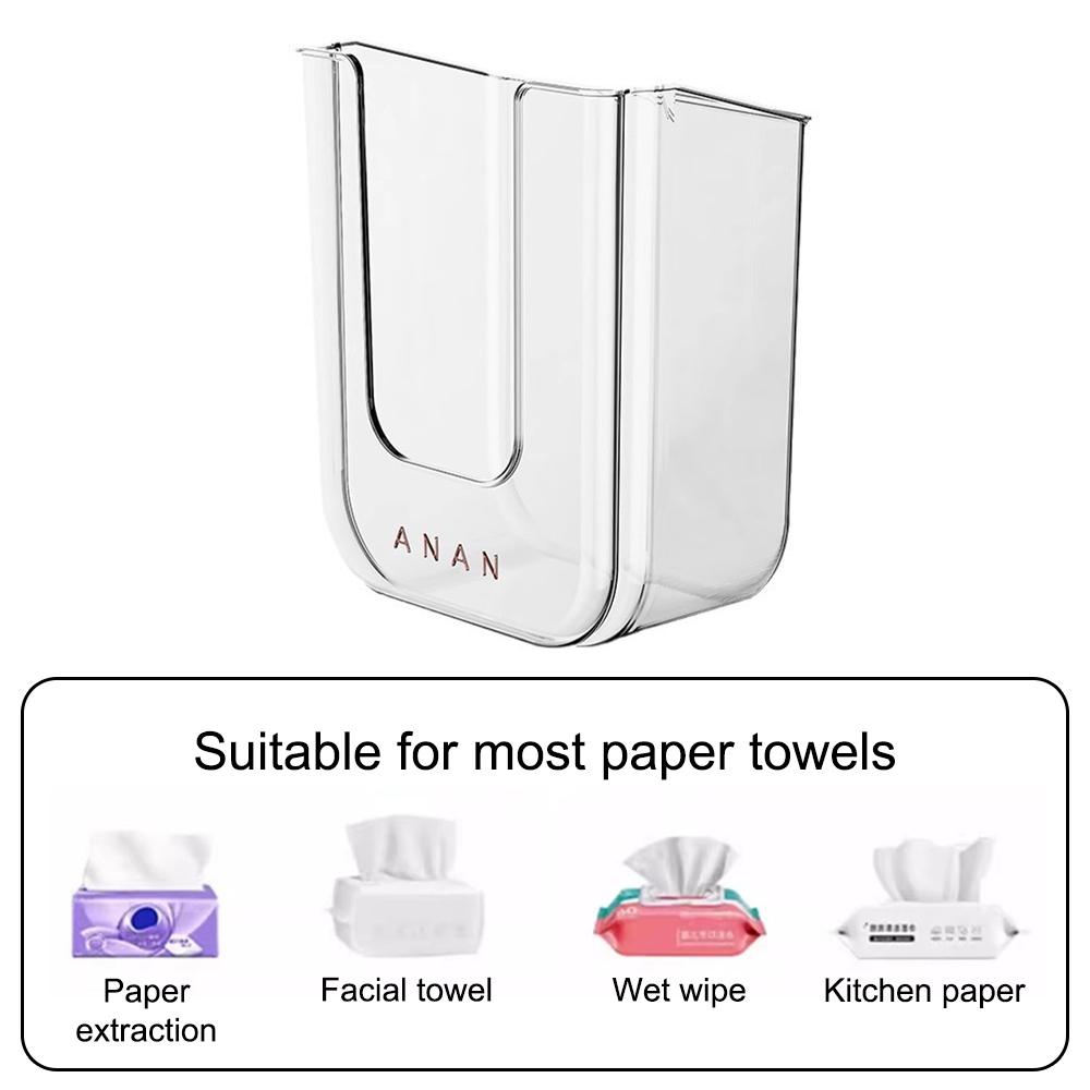 [Popular Choice] Bathroom Non Perforated Wall Mounted Wet Tissue Storage Box with Large Opening and Strong Load-bearing Capacity
