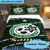 Custom Name Maccabi FC Crest Bedding Set 3pcs, Bedding Set Including 1pc Duvet Cover And 2pcs Pillowcases for Bedroom, Dormitory Gift