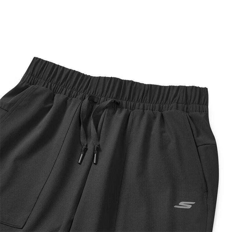 Skechers Sports Series Solid Mid-Rise Sports Pants Women Pants Carbon-Black P323W015-0018