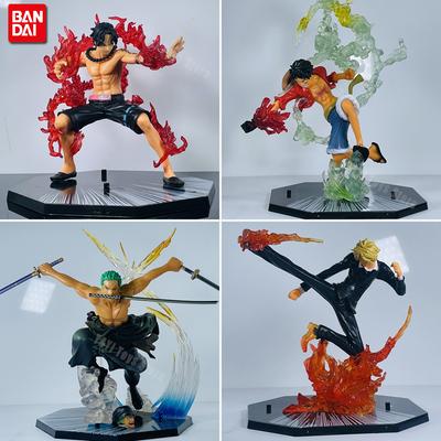 Nová jednodielna anime figúrka Ohnivá päsť Luffy Ace Sanji Battle Model Bábiky PVC sabo Akčná figúrka Zoro Ghost Hračky s tromi nožmi