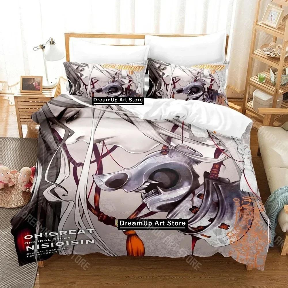 3D Print Bakemonogatari Bedding Set Single Twin Full Queen King Size Bed Set Adult Kid Bedroom Duvetcover Sets Anime Bed Sheet