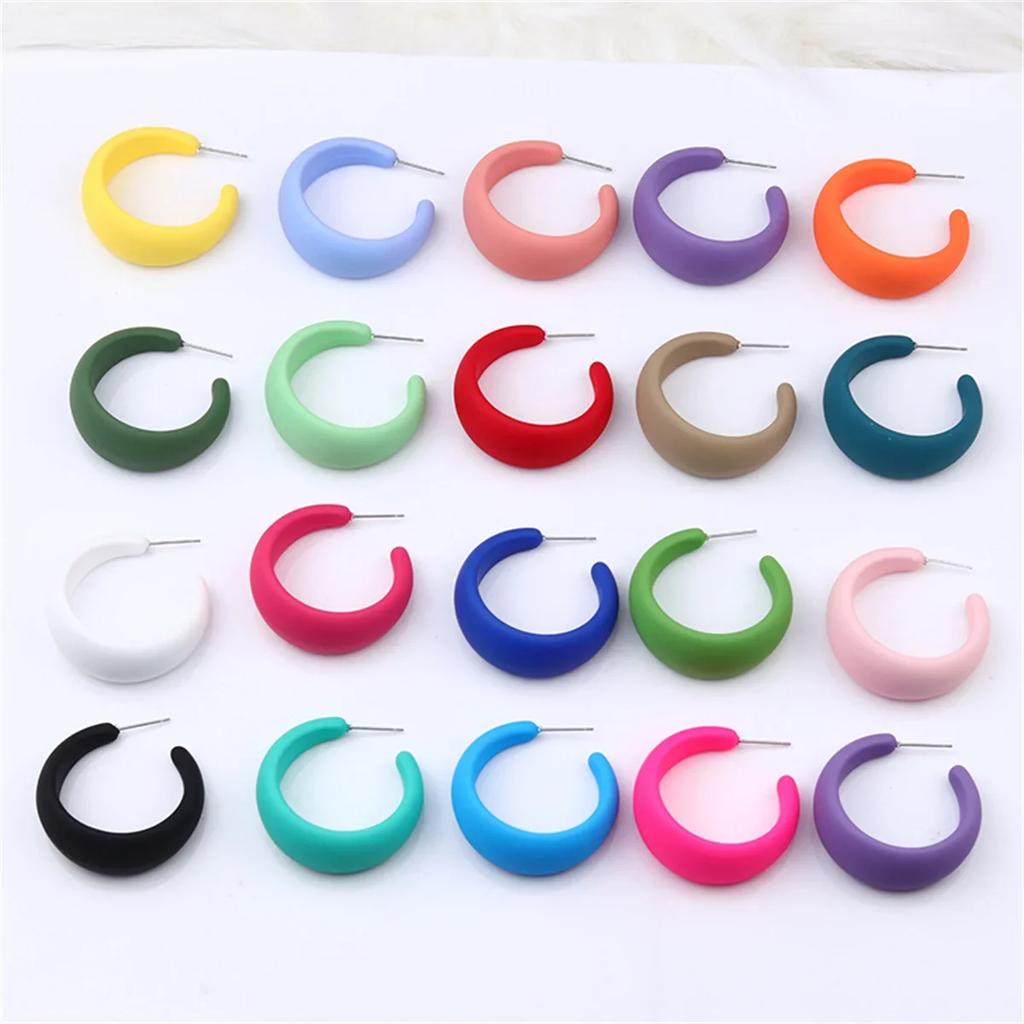 Exquisite Fashion Classic Acrylic Ring Declaration Minimalist Earrings Women's Luxury Design Decoration Wedding Party Jewelry