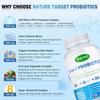 Compound probiotic capsules, fruit and vegetable supplements, for intestinal relief, digestive aid, suitable for adults.