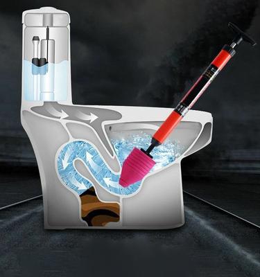 High-Pressure Toilet Unclogger One Shot Toilet Pipe Plunger Manual Drain Clog Remover, Plumbing