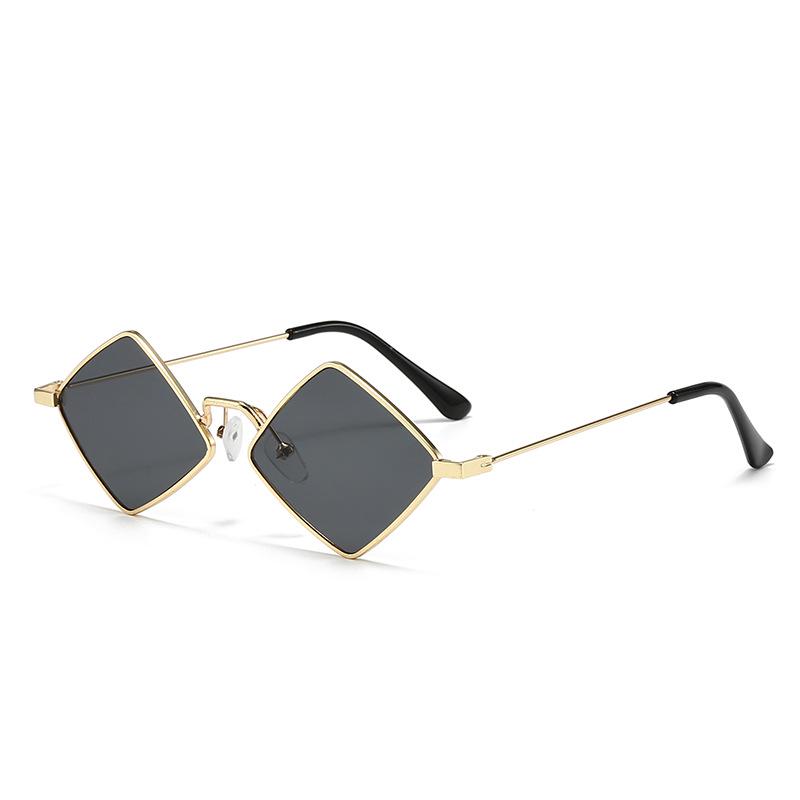 Diamond-Shaped Sunglasses: Trendy European & American Hip Hop Club Style Women's Fashion with UV Protection