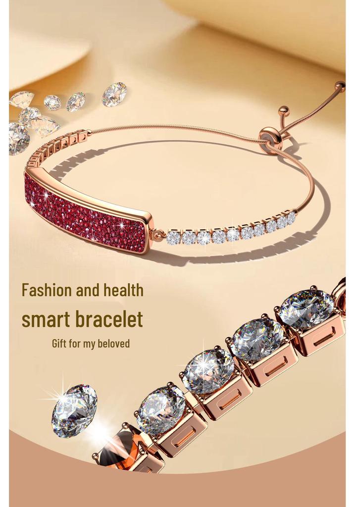 B5 Smart Bracelet Ring for Women - Heart Rate, Blood Oxygen, Pressure Monitoring, Sleep Tracking, Pedometer, and Health Management.