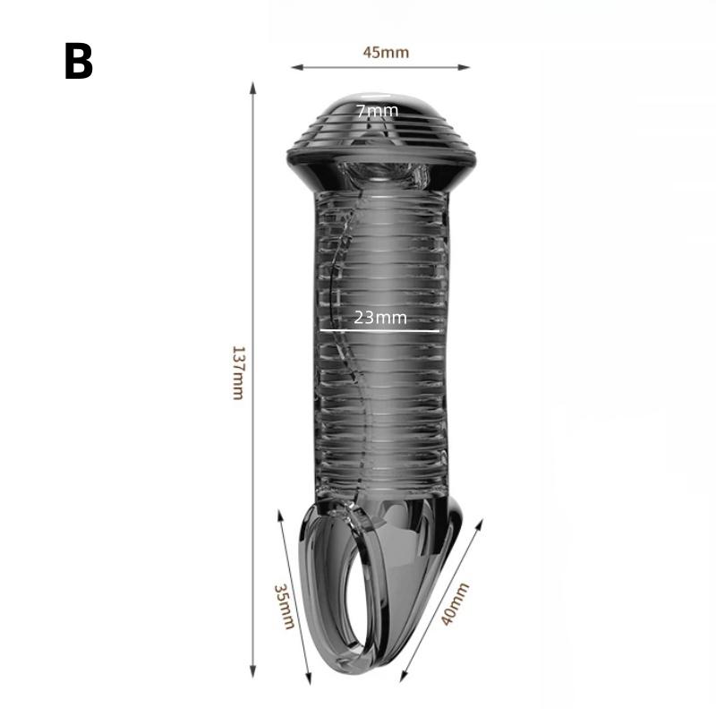 Enlargement Glans Cock Sleeve Male Foreskin Corrector Resistance Ring Delay Ejaculation Penis Ring Sex Toy 18 Men Penis Extender