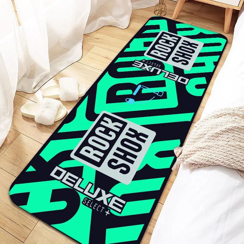 Rock Shox Mountain Bike Door Mat Entrance Non-slip Washable Kitchen Carpet Living Room Hallway Rugs Bathroom Bath Door Mats