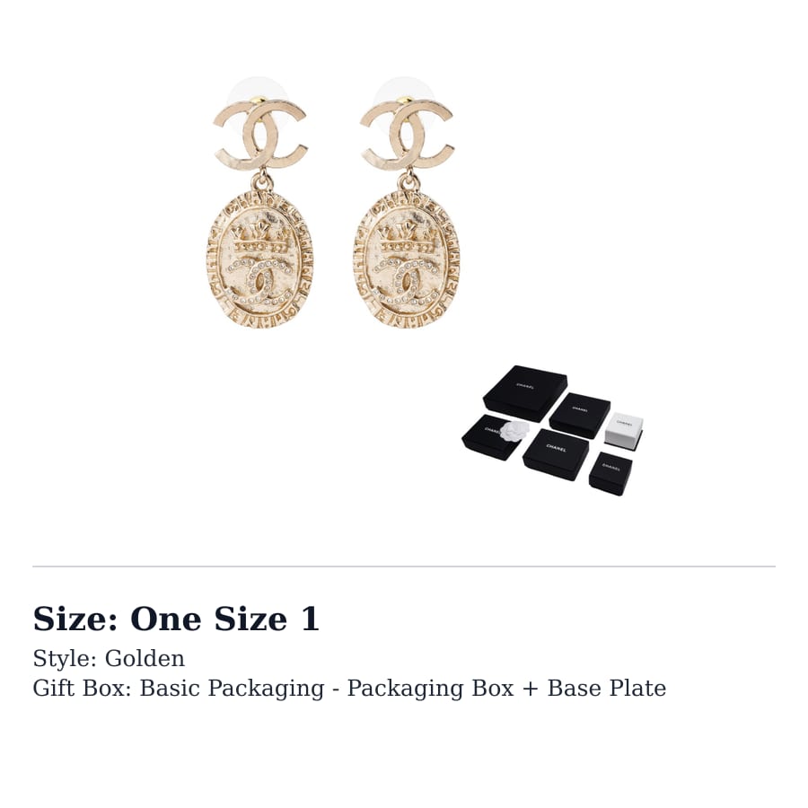 CHANEL Metal And Brass, Rhinestone Earrings Women's AB6669-B06123-ND152