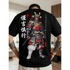 Samurai Legend, Men's Casual Sport Streetwear Y2K Japanese Style Trendy Street Samurai Legend Cool Pattern Print Trendy Short Sleeve T, Plus Size