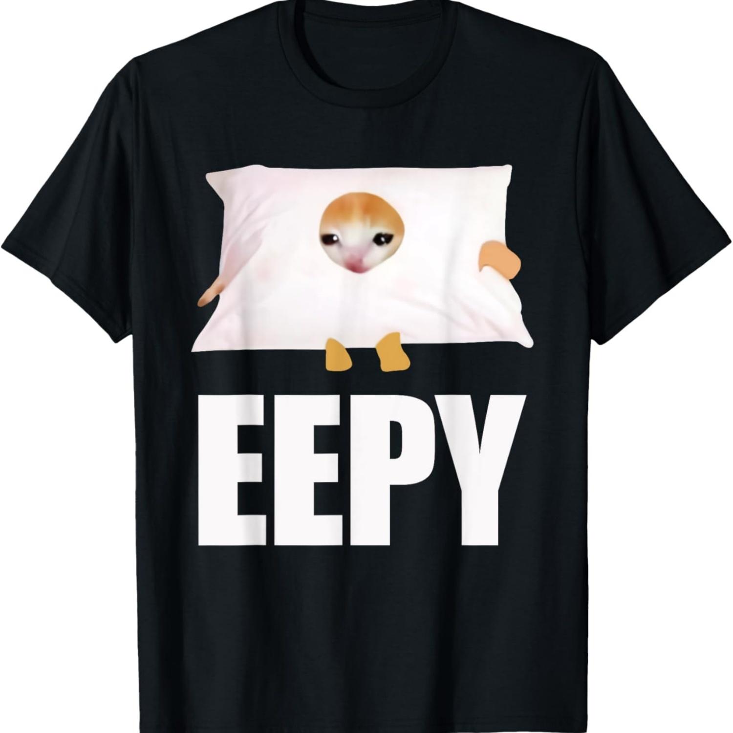 

Eepy Funny Cat Meme Eepy Cat Saying T-Shirt for Men Women S чёрный