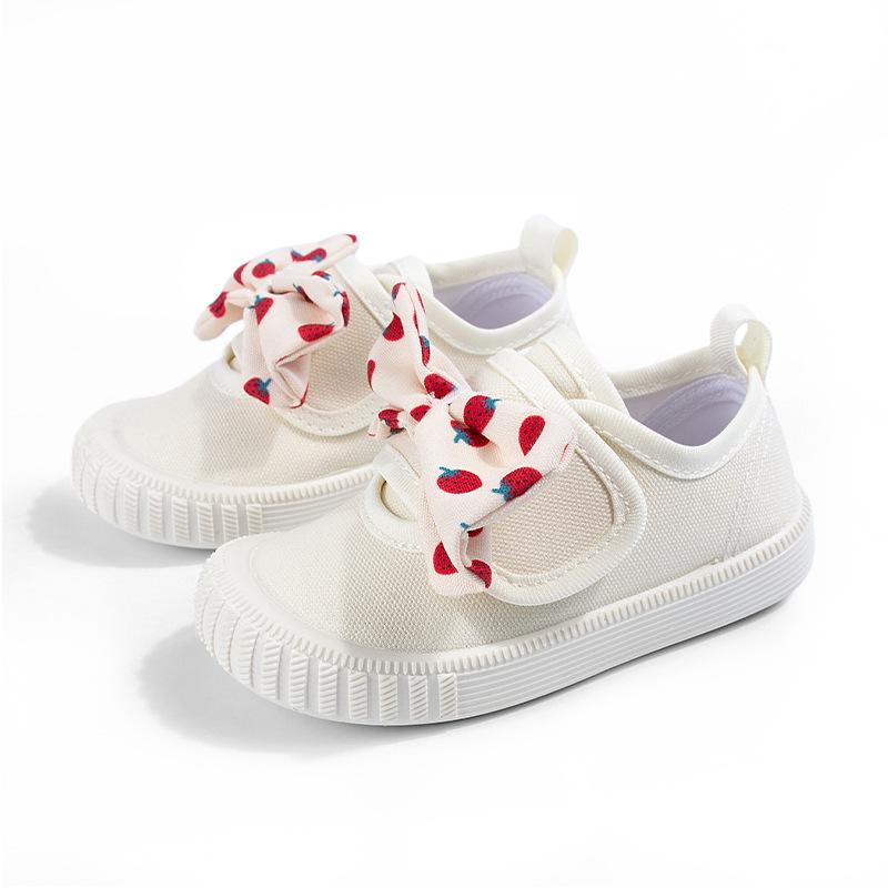 Soft-soled Shoes - Cute Girls Canvas Shoes - Single Shoes 22 белый