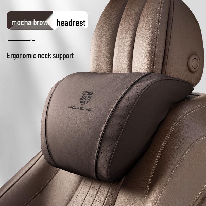 Porsche Kopfstützen- und Lendenwirbelstützkissen für Macan, Cayenne, Panamera, 718/911