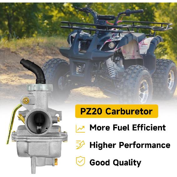 HIAORS PZ20 Carburetor Kit For TaoTao Coolster 125Cc 110Cc 50Cc 70Cc 90Cc Chinese Kids ATV Quad 4 Wheeler Baja Sunl NST Kazuma Roketa Loncin Lifan