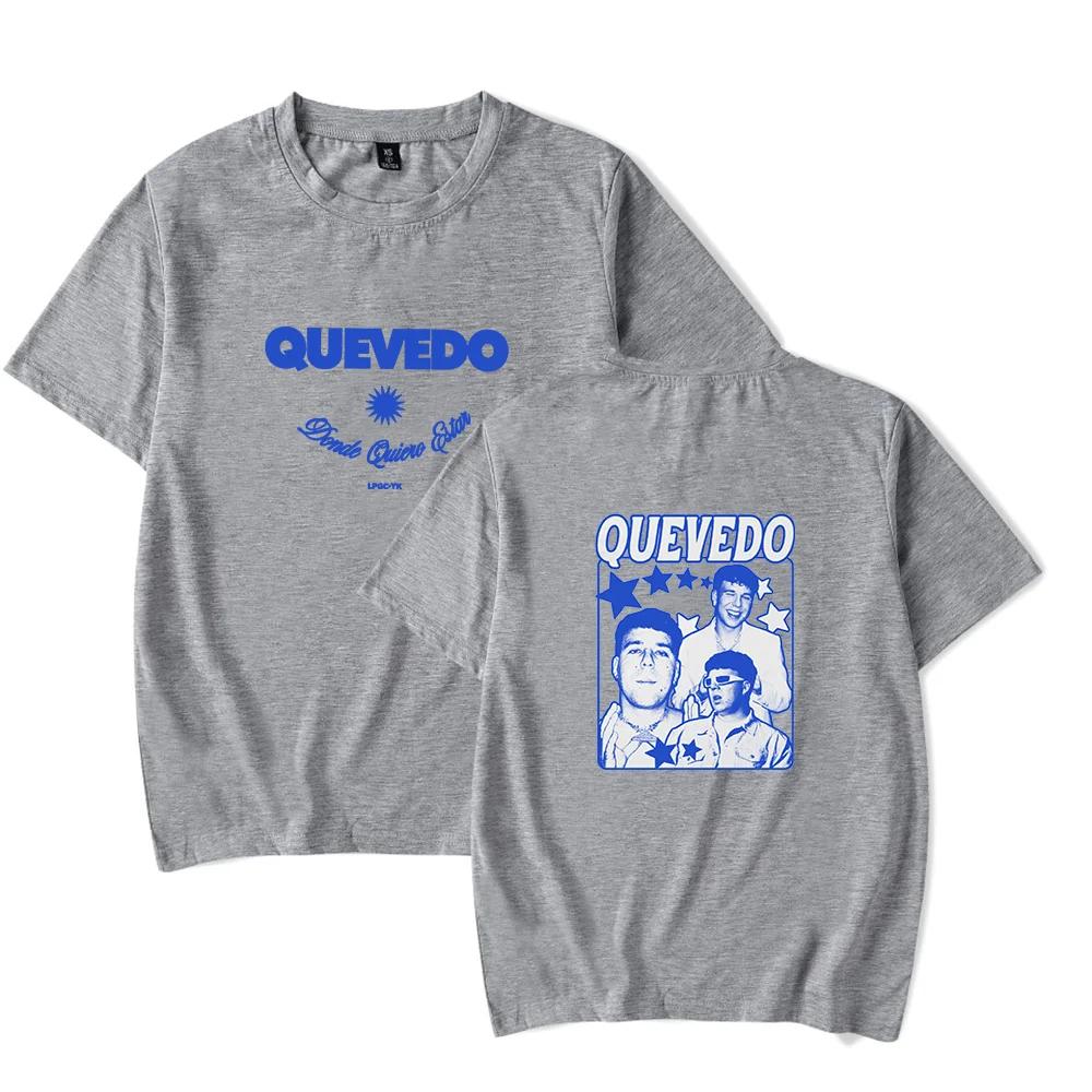 

Quevedo Tshirt Merch Crewneck Short Sleeve Men Women Tee Tops Casual 4XL