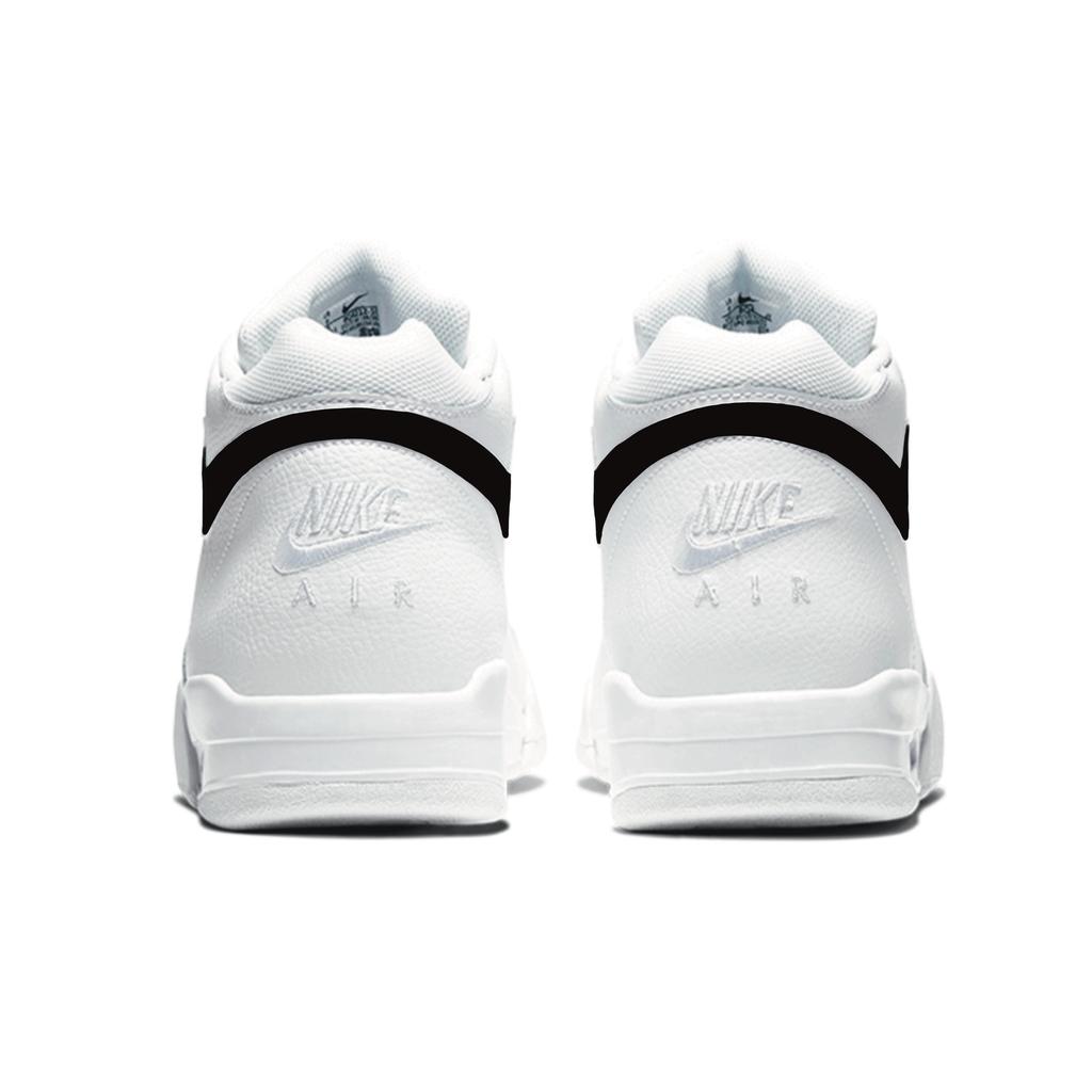 Nike Flight Legacy Junjie 2026 Scarpe da Basket Vintage Mid-top Uomo Nero Bianco Grigio Argento BQ4212-101(Team861-2026)