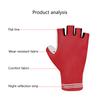 Half Finger Cycling Gloves Mounting Bike No-Slip Shock Absorbent Palms Grip Wicking Lightweight Nylon Compression Gloves
