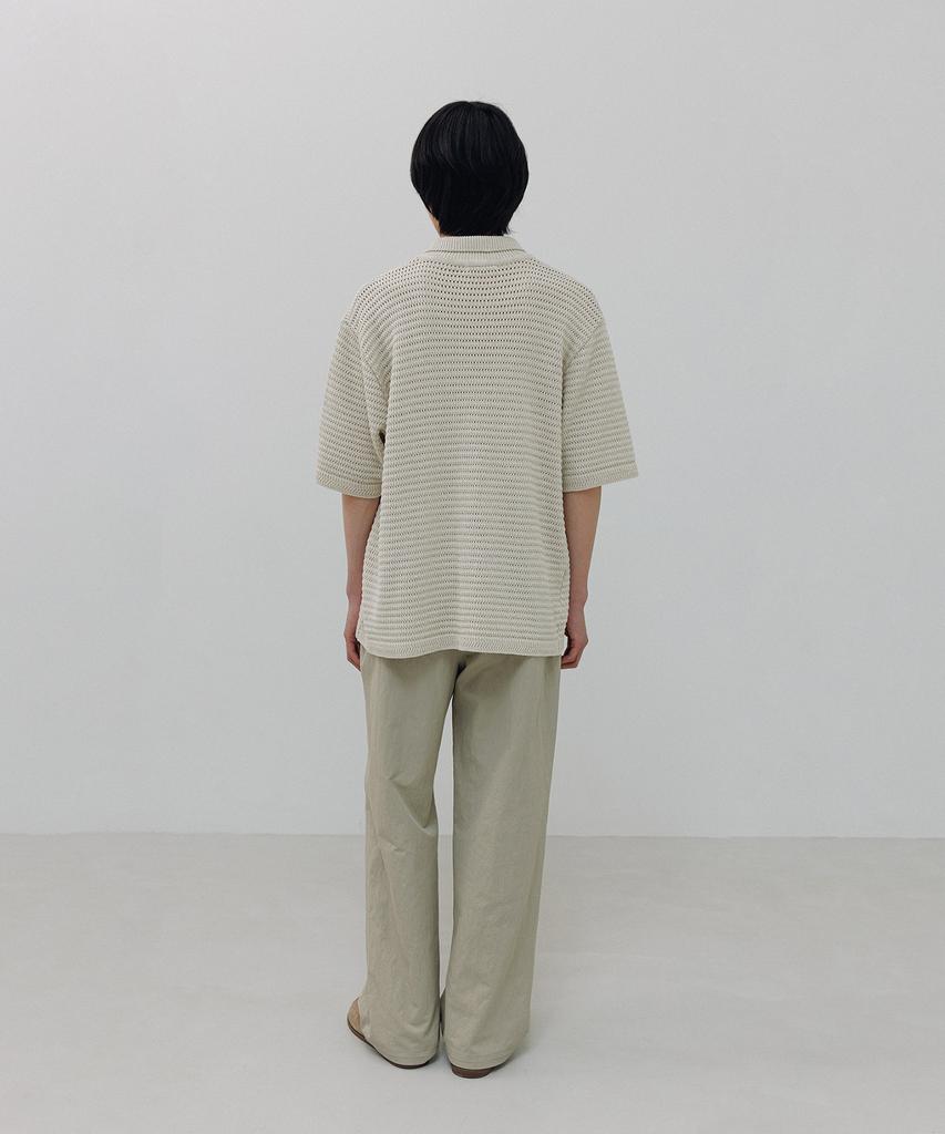 BLANKROOM Potter Elastic Waist Pants_Beige
