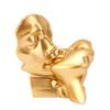 Resin Crafts Abstract Portrait Sculpture Couple Gold Head Ornament Wedding Gifts Resin Decorative Figurines Home Decoration