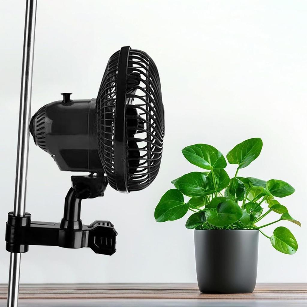Swivelling Grow Tent Clip Fan Powerful Oscillating Ventilation for Hydroponics Circulation Cooling For Hydroponics Greenhouses