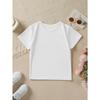 European sizes Summer Fashion Short-Sleeve T-Shirt for Girls Featuring a Cute Cat Cartoon Print, a Versatile Casual Top