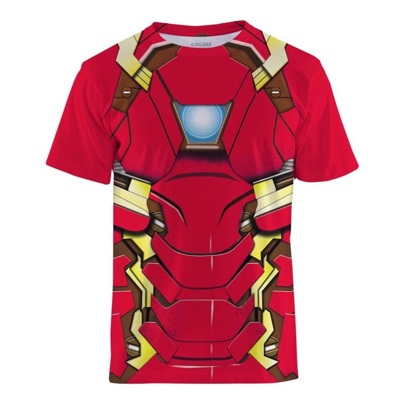 Anime T-shirt 3D Printed Superhero Pattern Children's Sports Round Neck T-shirt Comfortable