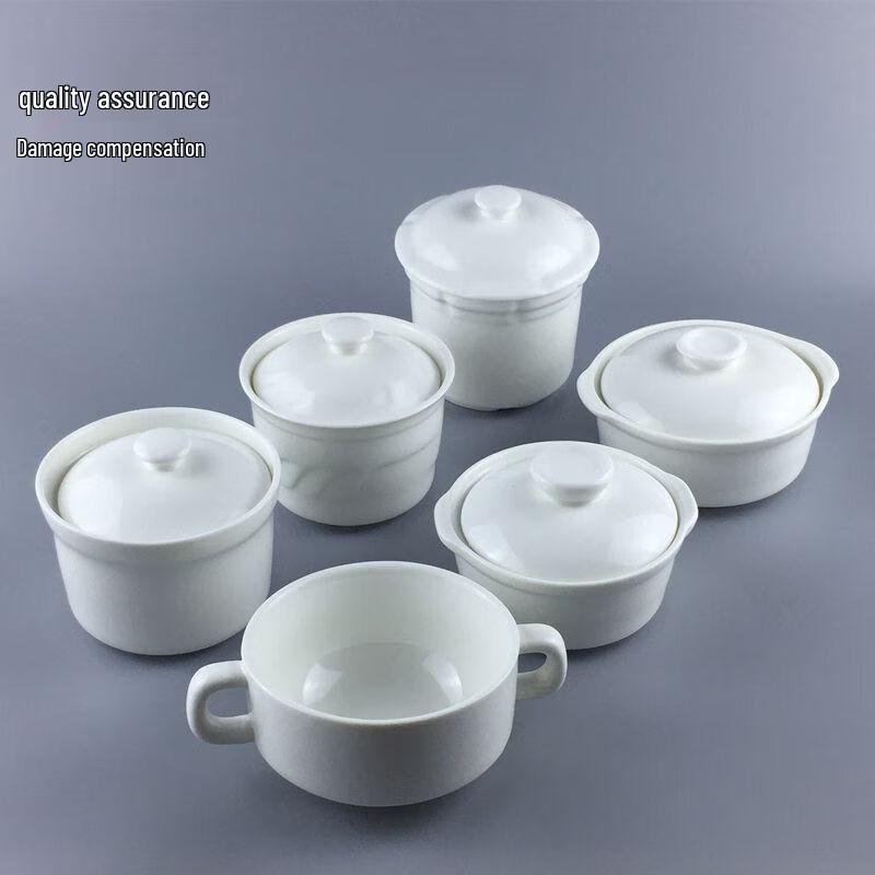 Keramik-Doppelwandtopf mit Goldrand