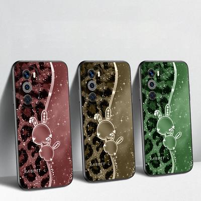 Leopardí králík modrý Pro Motorola Moto G04 G05 G14 15 24 34 35 54 55 75 84 85 Edge 40 50 Fusion 60 Fusion TPU měkký kryt na telefon
