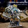 Piranha Whale Shark & Octopus Model Building Blocks - Educational Toy Kit