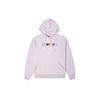 (WMNS) Contrasting Colors Alphabet Embroidered Knit Hoodie Purple Women's 10023947-A03