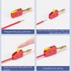 Fast Circuit Connection Banana Plug Gold Plated Contacts Stable Transmission Gold Plated Banana Plug Optimally Conductivity
