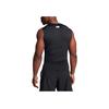 Under Armour HeatGear Round Neck Letter Print Sleeveless Moisture Wicking Slim Fit T-Shirt Men T-Shirts Black White 1361522-002