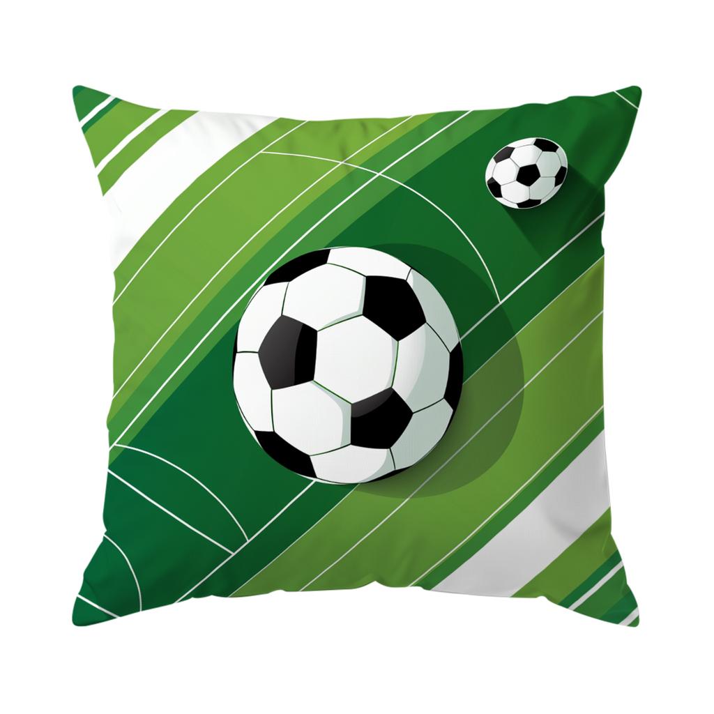 Pcs Football Illustration Singlesided Printed Pillowcase Cushion Coversuitable For Living Roombedroomcar Decoration