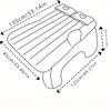 Ultra-soft Flocking Environmental Fabric Car Inflatable Bed Air Cushion Bed Car Travel Bed Portable and Comfortable