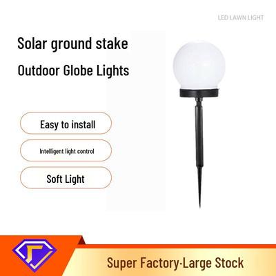 Solar-Powered 10cm Round Garden Landscape Lamp for Outdoor Lawns