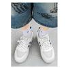 Men Breathable Mesh White Solid Casual Lace Up Sports Sneakers