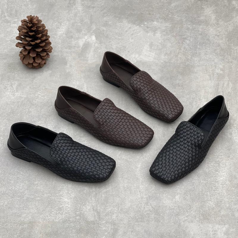 New Square-toed Casual Soft Leather Women's Shoes