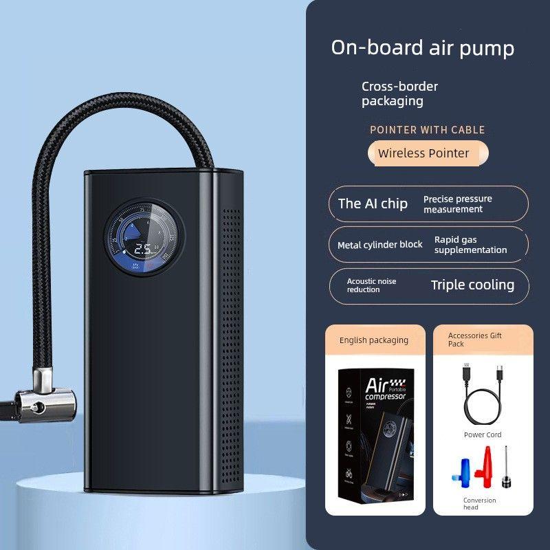 Vehicle Air Pump Wireless Portable Air Pump Car Tire Car Electric Nitrogen Pump Treasure Charging Charging Pointer Model