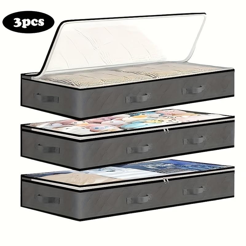 Набор из 3-х сумок для хранения под кроватью Сумки для хранения под кроватью большой вместимости Оснащены четырьмя прочными ручками для легкого доступа к вещам 6390₽