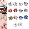 2Pcs Elegant Rhinestone Shoe Clips Shoes Jewelry Decoration Wedding Diamond Removable for Hats DIY Craft Accessories Dress Party