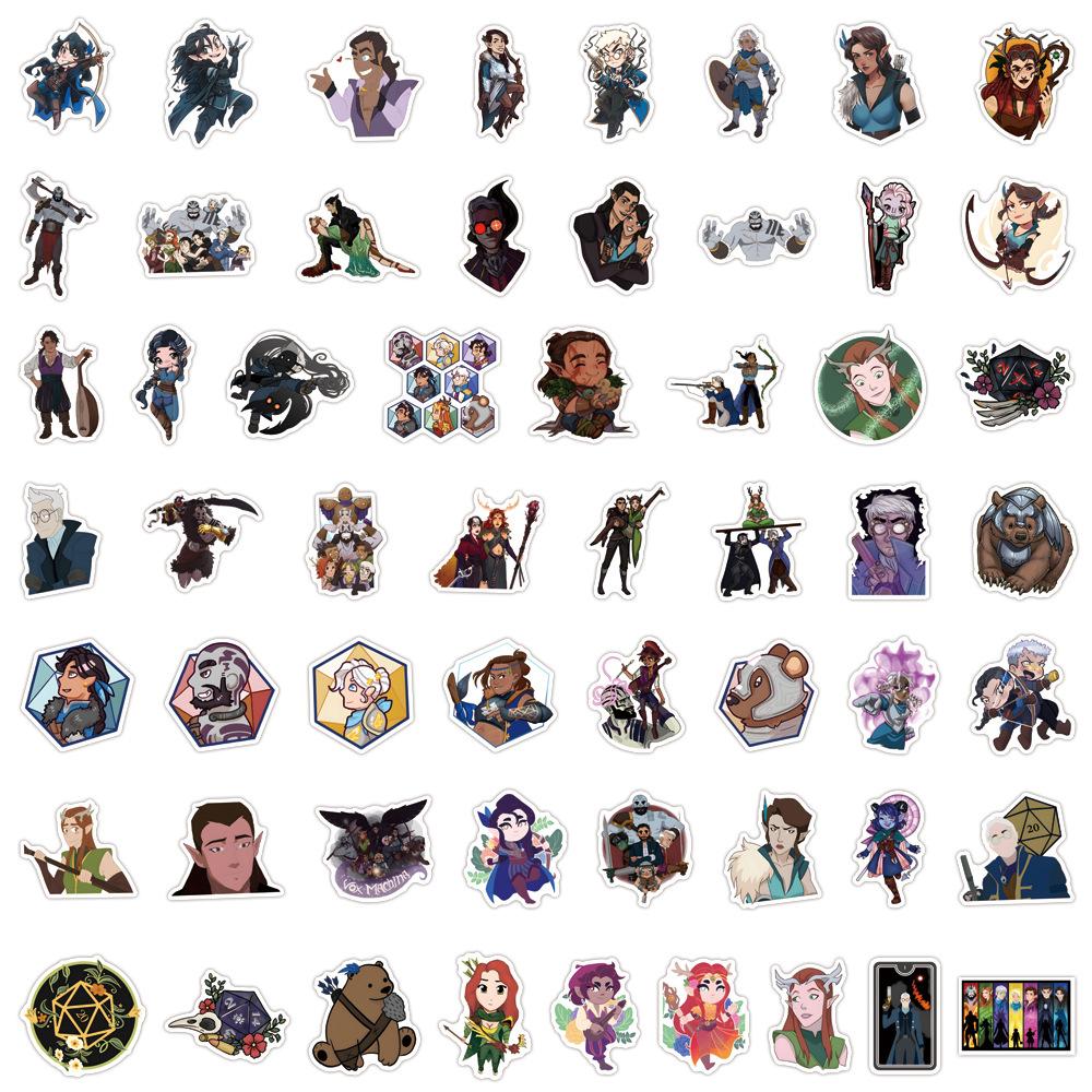 110 Vox Machina Film and Television Graffiti Stickers Decorative Scooter Notebook DIY Stickers