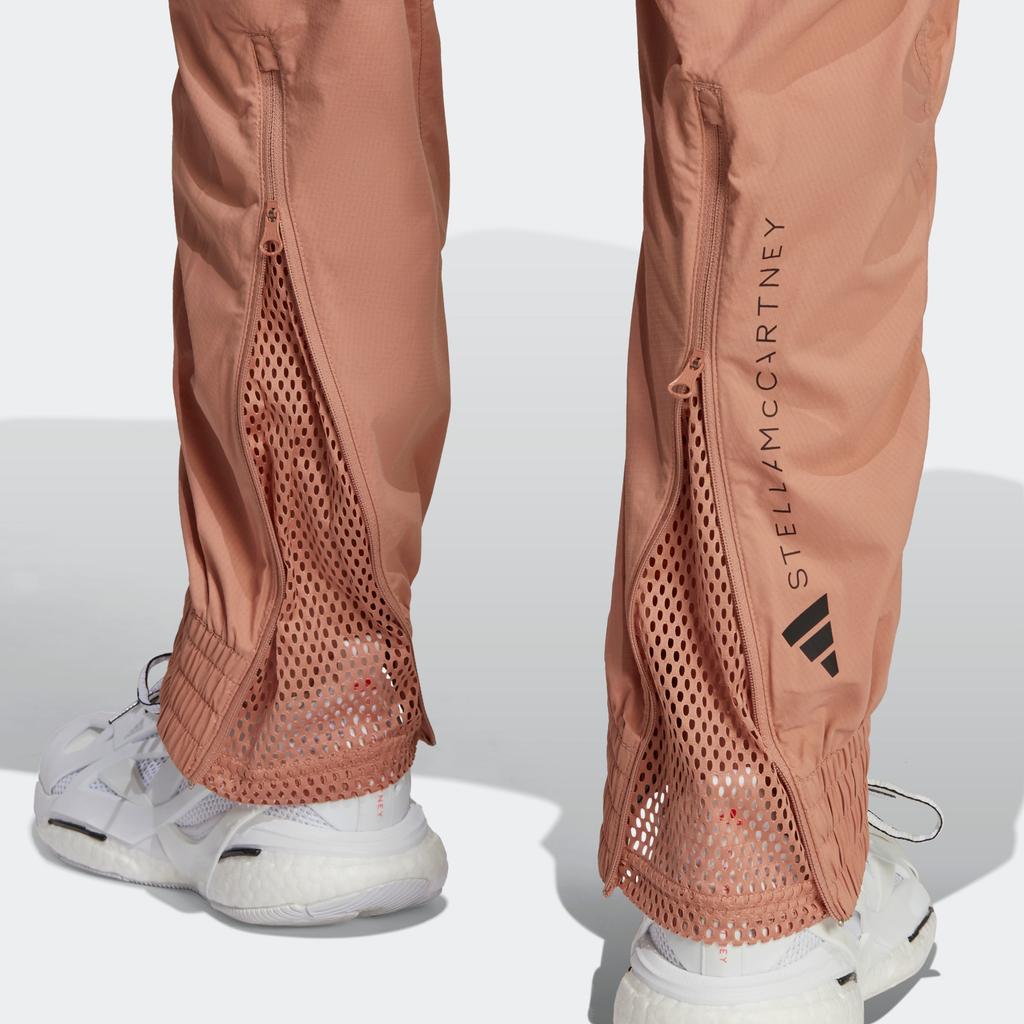 Adidas Truecasuals Woven Pants With High Waist And Drawstring Cuffs Women Bottoms Light-Apricot HY6274
