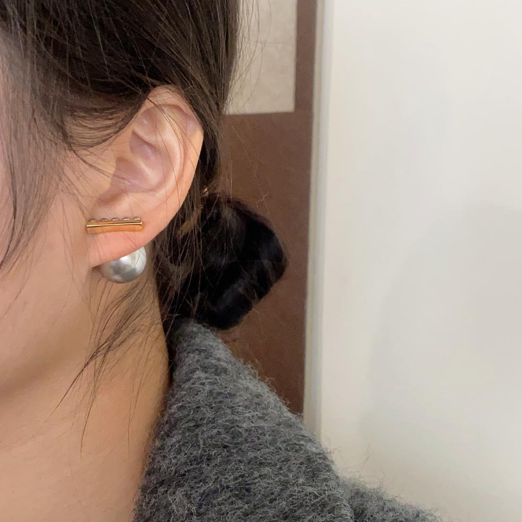 Pearl Earrings Women'S Stud Earrings Unique Light Luxury Earrings Light Luxury Small Fragrant Style High-End Earrings