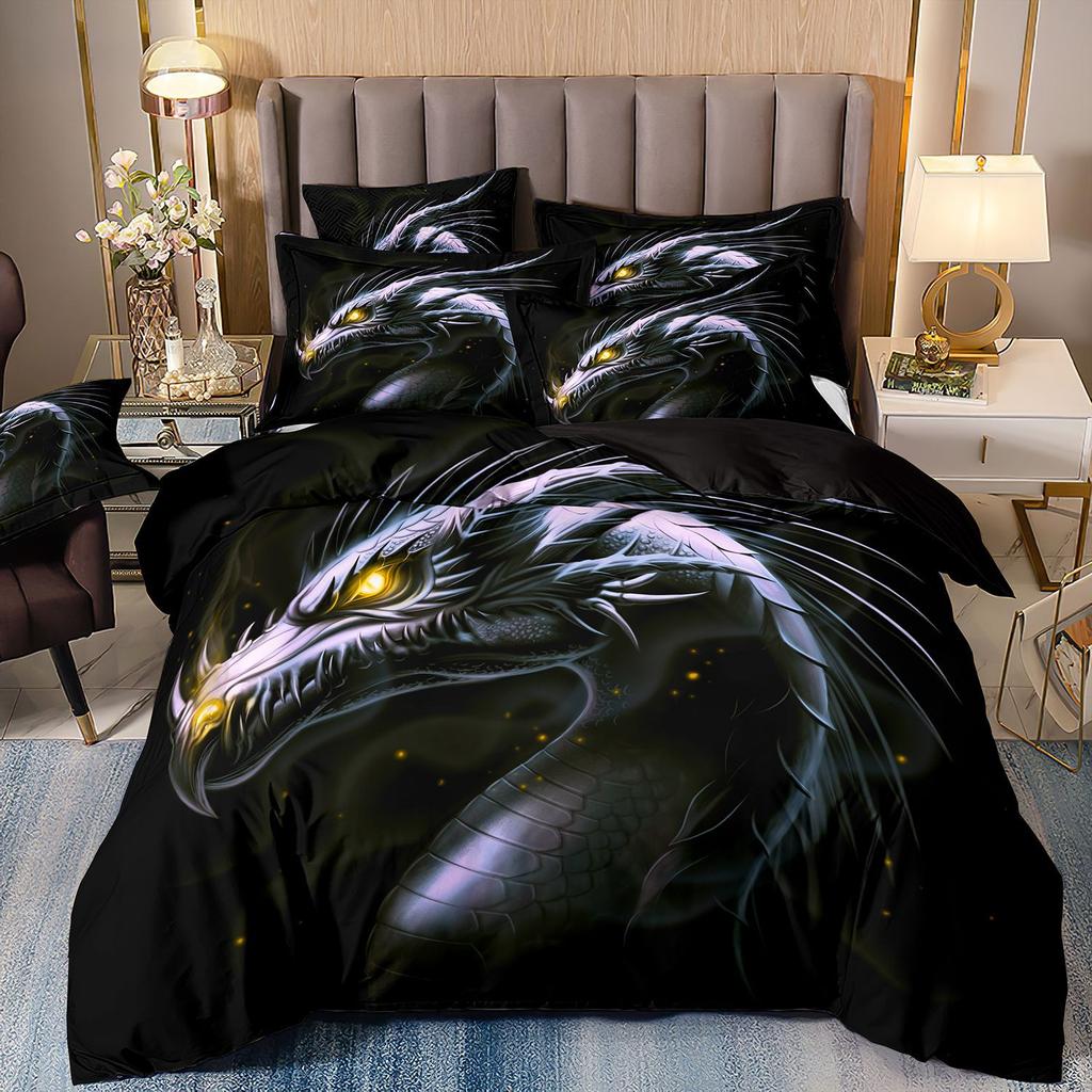 3D Digital Printing Dinosaur Double Pterosaur Bedding Quilt Cover Three Or Four Sets